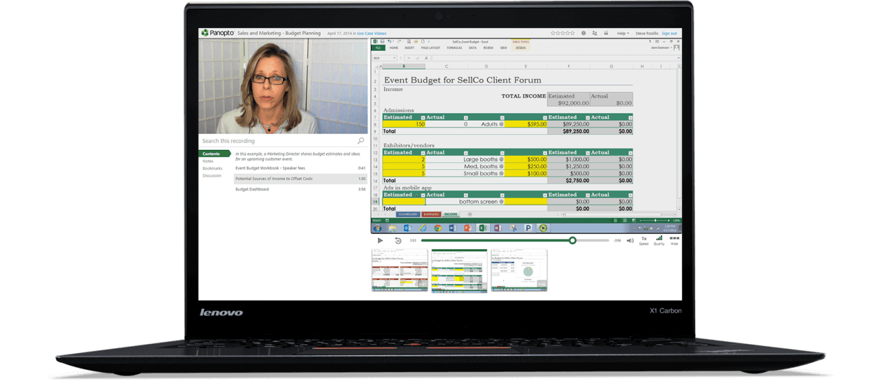 Panopto MultiCamera Video Recording Software