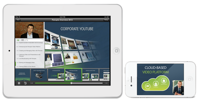 VCMS provides device-optimized playback for tablets and smartphones