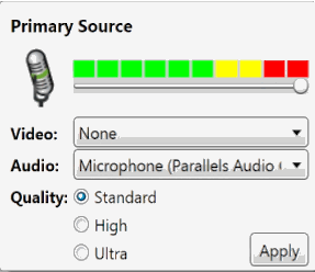 Registratore Panopto - Ingresso audio