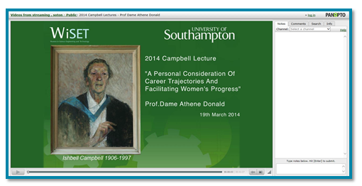 University Southampton Presentation - Panopto Lecture Capture Platform