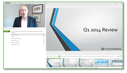 Corporate Communication Sample - Panopto Video Platform