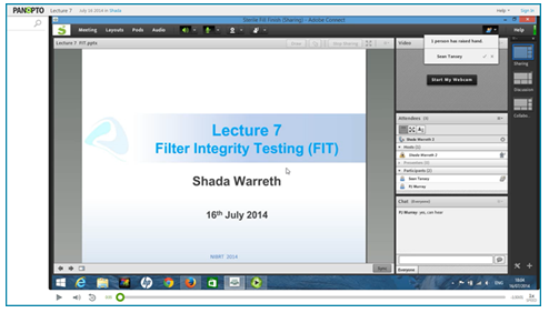 Presentazione del test di integrità dei filtri - Panopto Video Platform