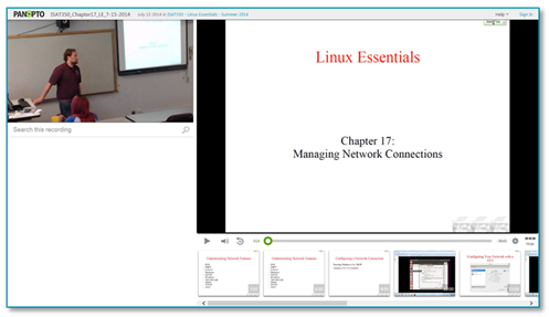 Presentazione Linux Essentials - Panopto VCMS