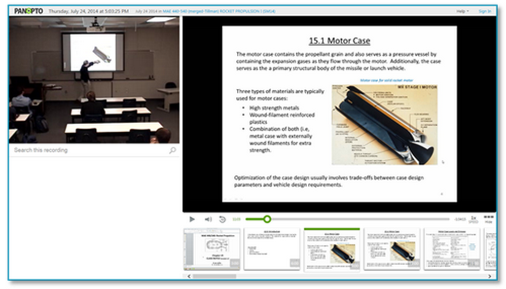 Rocket Propulsion - Panopto Video Platform