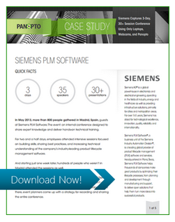 Siemens 사례 연구-Panopto 비디오 플랫폼