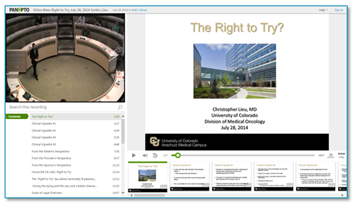 The Right to Try - Panopto Online Presentation Platform