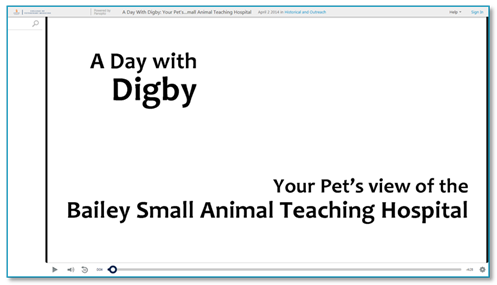 Un día con Digby - Plataforma de vídeo de incorporación de Panopto