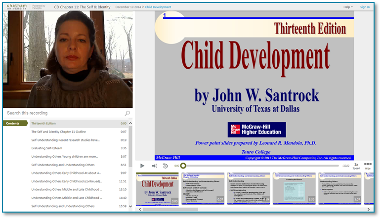 Child Development Self and Identity - Panopto Video Presentation Software