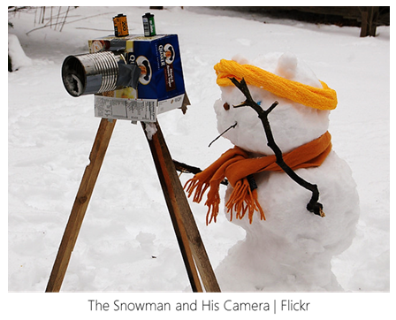 Snowman and Camera