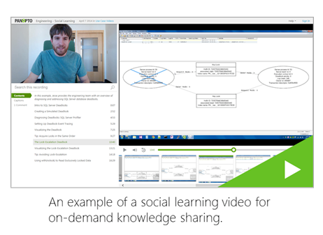 Esempio di video di apprendimento sociale - Piattaforma video Panopto