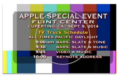 Errore video Apple Live Stream 2014