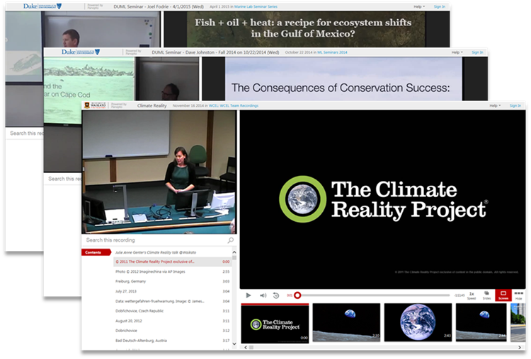 Earth Day - Panopto Video Presentation Platform