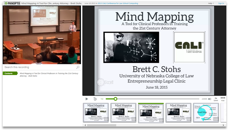 Mindmapping - Panopto Video-Präsentations-Software