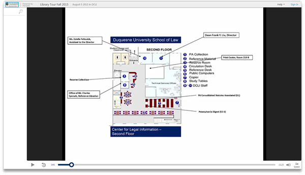 Duquesne University Library Tour - Panopto Video Presentation Software