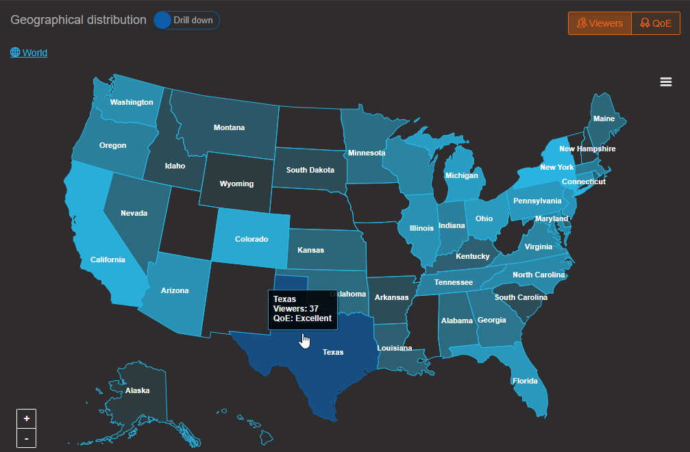 Panopto's Hive integration provides geographic insights into user behavior