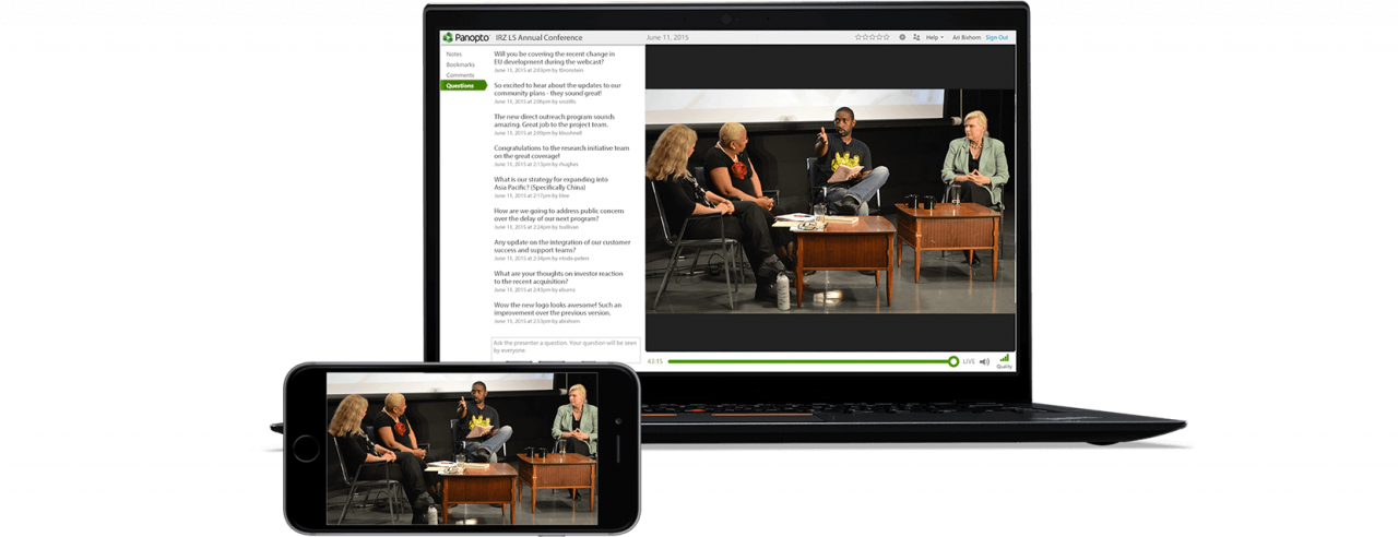 Video Recording Software  Record Multi-Camera Presentations - Panopto