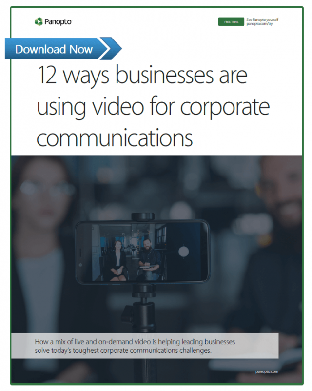 12 formas en que las empresas utilizan el vídeo para sus comunicaciones corporativas