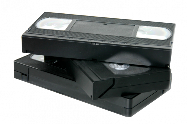 Old corporate communications on VHS