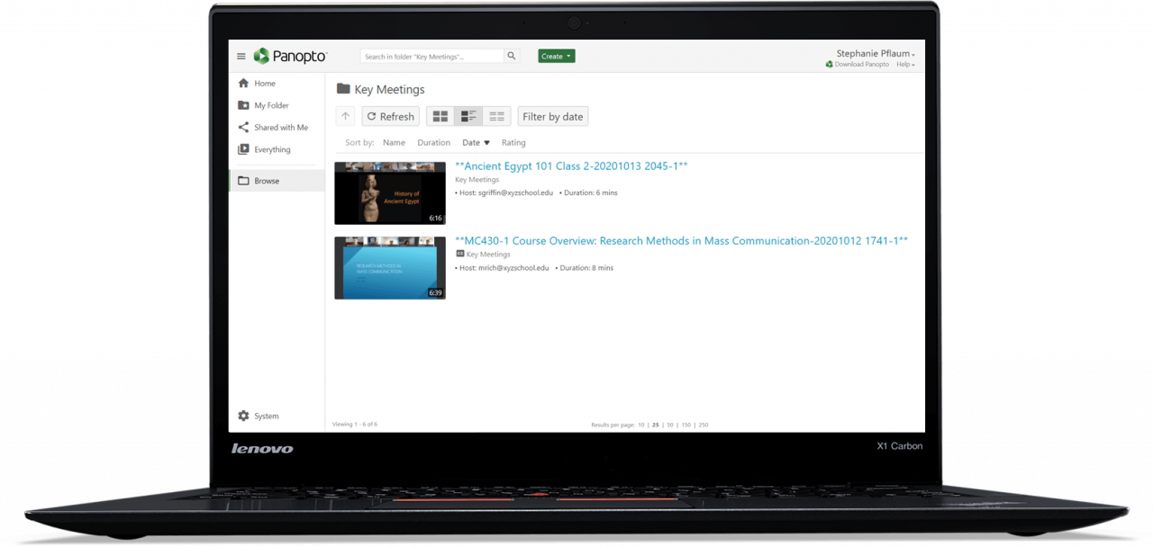 高等教育向け動画管理とホスティング Panopto